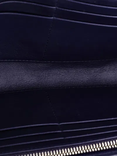 Pre-owned Dior Miss  Croisiere Wallet On Chain Cannage Quilt Patent Clutch Bag In Blue