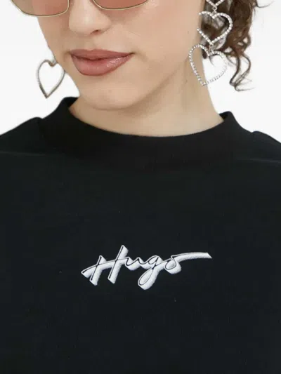 Hugo Boss Logo-detail Drawstring Sweatshirt In Multi