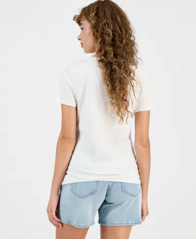 Guess Women's Giuditta Short-sleeve Logo T-shirt In White