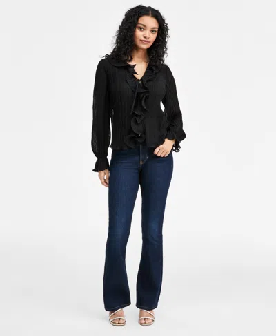 Guess Women's Long-sleeve Faye Top In Black