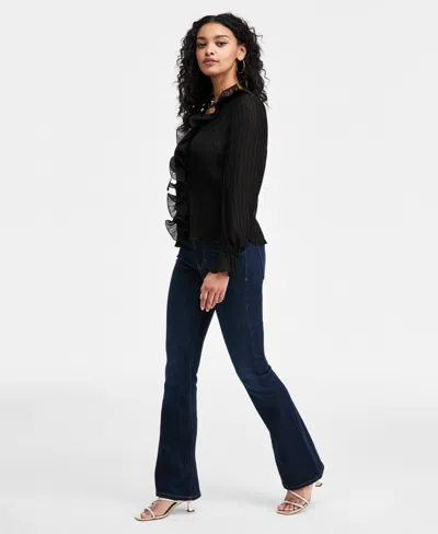 Guess Women's Long-sleeve Faye Top In Black