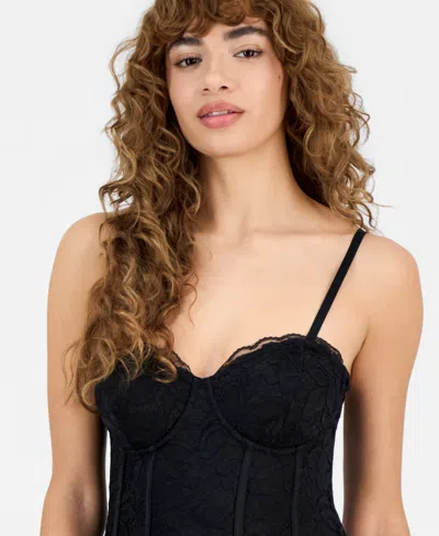 Guess Women's Ryley Sleeveless Lace Bodycon Dress In Black