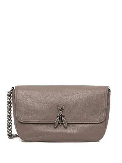 Patrizia Pepe Large Essential Shoulder Bag In Purple