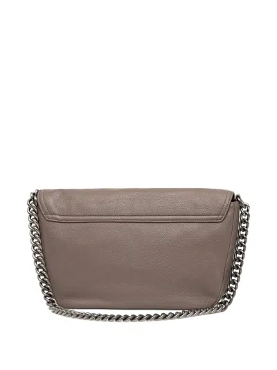 Patrizia Pepe Large Essential Shoulder Bag In Purple