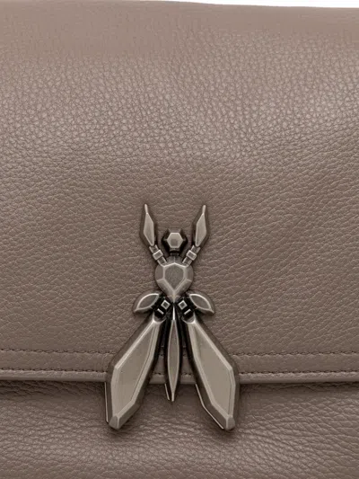 Patrizia Pepe Large Essential Shoulder Bag In Purple