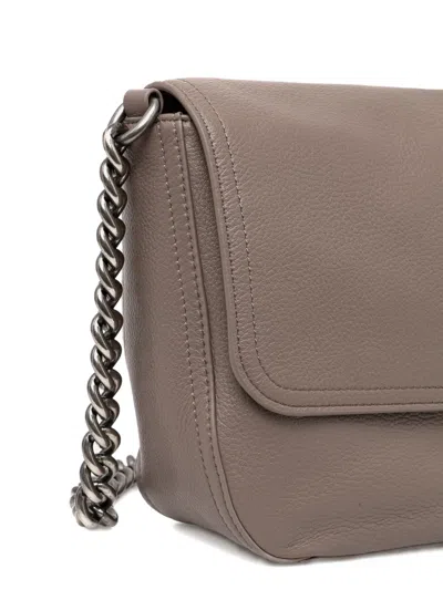 Patrizia Pepe Large Essential Shoulder Bag In Purple