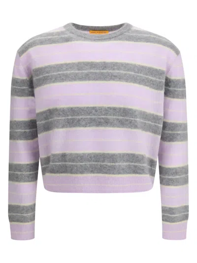 Guest In Residence Men Grizzly Stripe Crew Jumper In Multi