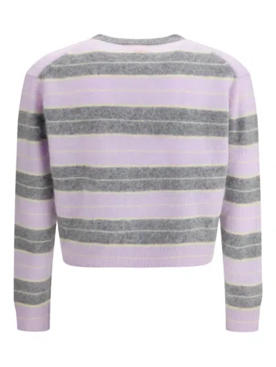 Guest In Residence Men Grizzly Stripe Crew Jumper In Multi