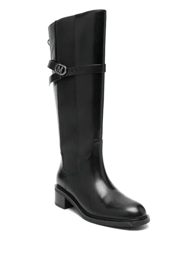 Marc Ellis 40mm Buckle Strap Boots In Black