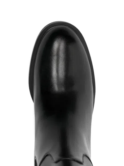 Marc Ellis 40mm Buckle Strap Boots In Black