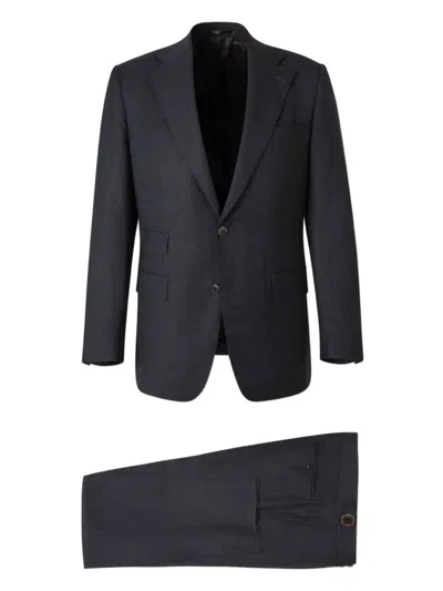 Atelier Munro Double-breasted Evening Suit In Blue