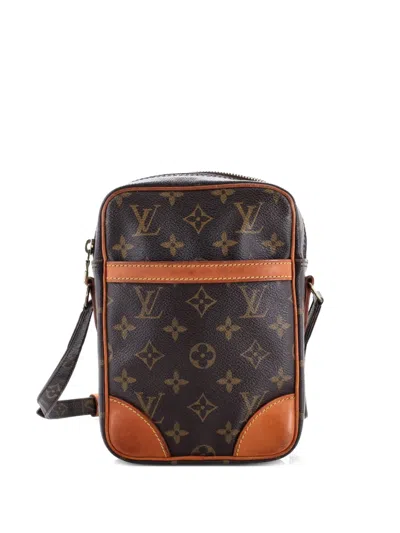 Pre-owned Louis Vuitton Danube Handbag Monogram Canvas Crossbody Bag In Brown