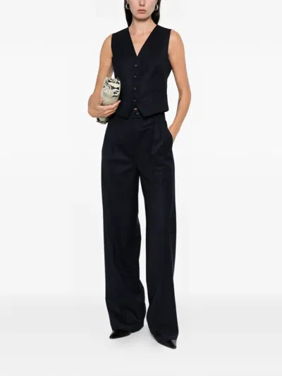 Medeea Button-front Waistcoat In Black