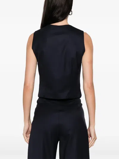 Medeea Button-front Waistcoat In Black