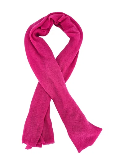 Botto Giuseppe Small Cashmere Scarf In Purple