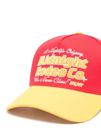 Midnight Rodeo Mr Odissey Embroidered Trucker Cap In Pink