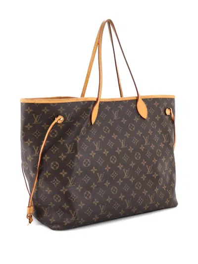 Pre-owned Louis Vuitton Neverfull Monogram Canvas Gm Tote Bag In Brown