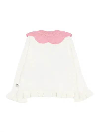 Stella Mccartney Floral-motif Cardigan In White