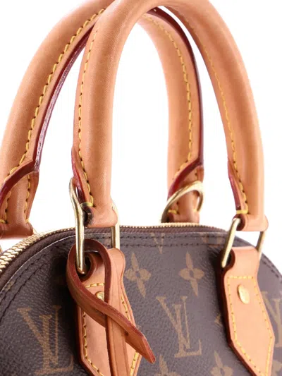 Pre-owned Louis Vuitton Alma Handbag Monogram Canvas Bb Crossbody Bag In Brown