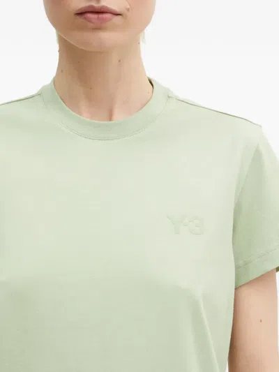 Y-3 Logo Short-sleeve T-shirt In Green