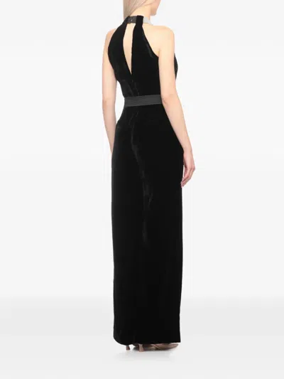 Peserico Tie-waist Jumpsuit In Black