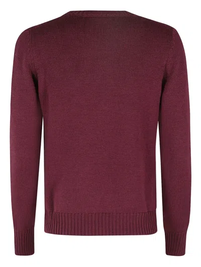 Gran Sasso Ribbed Sweater In Brown