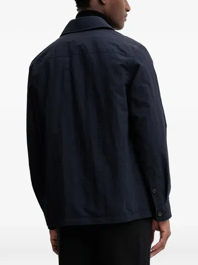 Bally Buttoned Front-pockets Jacket In Blue