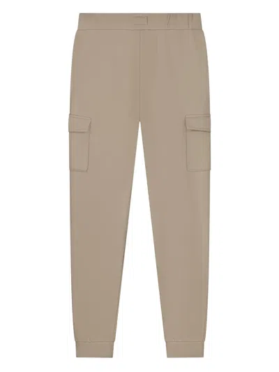 Hackett Logo-detail Cargo Joggers In Neutral