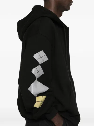 Open Yy Argyle-print Hoodie In Multi