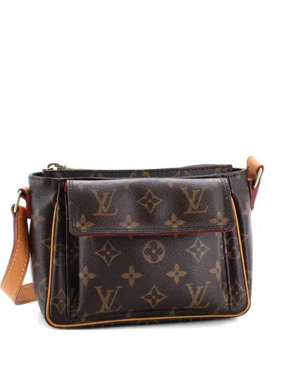Pre-owned Louis Vuitton Viva Cite Handbag Monogram Canvas Pm Crossbody Bag In Brown