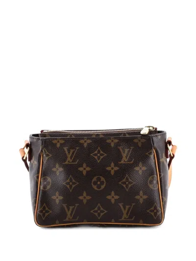 Pre-owned Louis Vuitton Viva Cite Handbag Monogram Canvas Pm Crossbody Bag In Brown