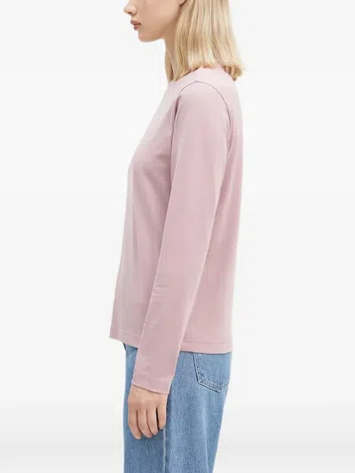 Y-3 Logo Crew-neck Top In Pink