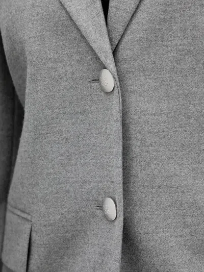 Hugo Boss Single-breasted Blazer In Brown