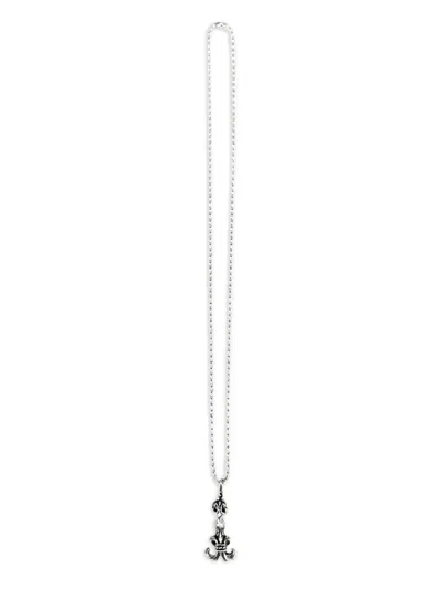 Chrome Hearts Fleur Ball-pendant Necklace In Silver