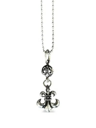 Chrome Hearts Fleur Ball-pendant Necklace In Silver