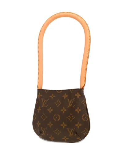 Pre-owned Louis Vuitton X Comme Des Garçons 2000s Looping Monogram Shoulder Bag In Brown