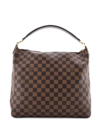Pre-owned Louis Vuitton Portobello Handbag Damier Pm Hobo Bag In Brown