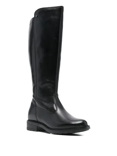 Keys Zip Calf Leather Boots In Multi