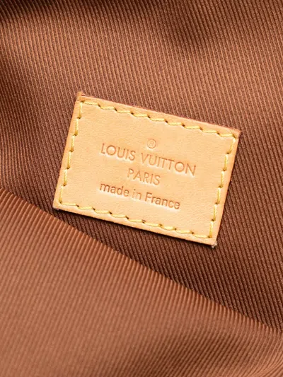 Pre-owned Louis Vuitton 2019 Monogram Etui Voyageur Pm Clutch Bag In Brown