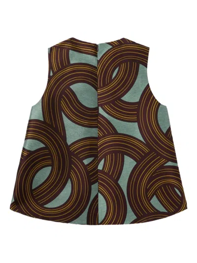 La Doublej Sleeveless Halter Top With Back Zipper Closure In Brown