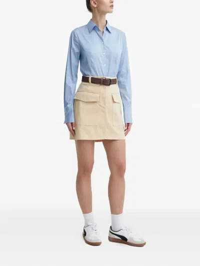 Hugo Boss Button Shirt In Blue