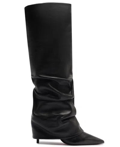 Schutz Mikki Up Cloak Boots Preto In Multi