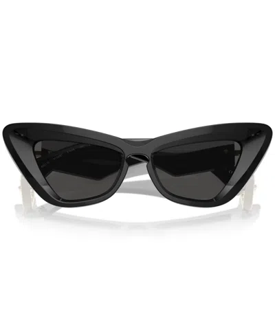 Burberry Dark Grey Cat Eye Ladies Sunglasses Be4421u 411287 51 In Black