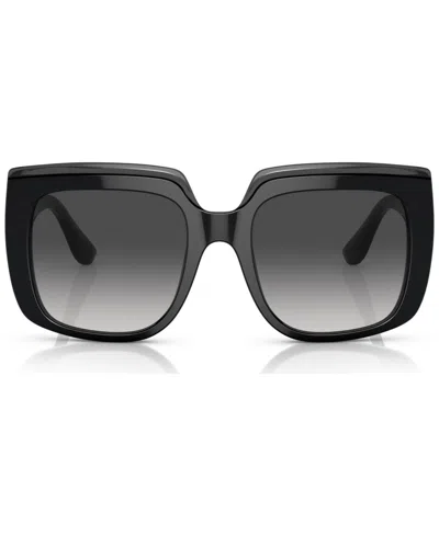 Dolce & Gabbana Square-frame Oversized Sunglasses In Schwarz