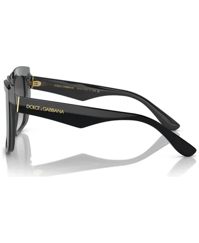 Dolce & Gabbana Square-frame Oversized Sunglasses In Schwarz