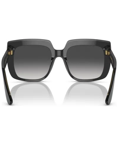 Dolce & Gabbana Square-frame Oversized Sunglasses In Schwarz