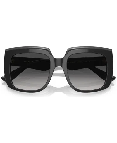 Dolce & Gabbana Square-frame Oversized Sunglasses In Schwarz