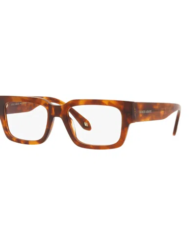 Giorgio Armani Men's Square Eyeglasses, Ar7243u In Brown