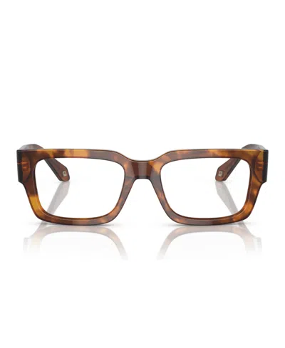 Giorgio Armani Men's Square Eyeglasses, Ar7243u In Brown