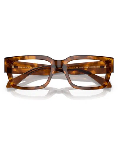 Giorgio Armani Men's Square Eyeglasses, Ar7243u In Brown